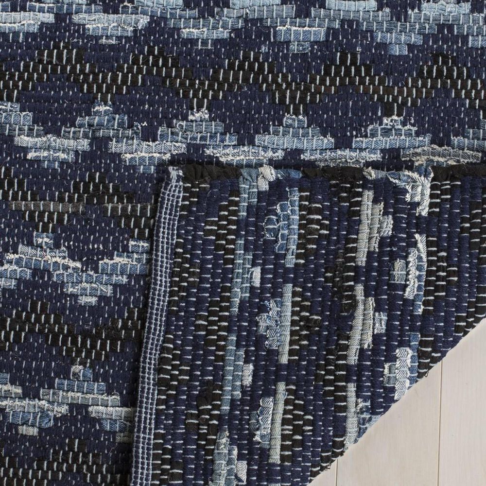 Safavieh Montauk 2&#39;3&quot; x 8&#39; Turquoise, Navy Blue and Black Runner, , large