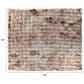 Teak Interiors 50" x 60" Throw with Acid Wash Effect in Brown and Cream, , large