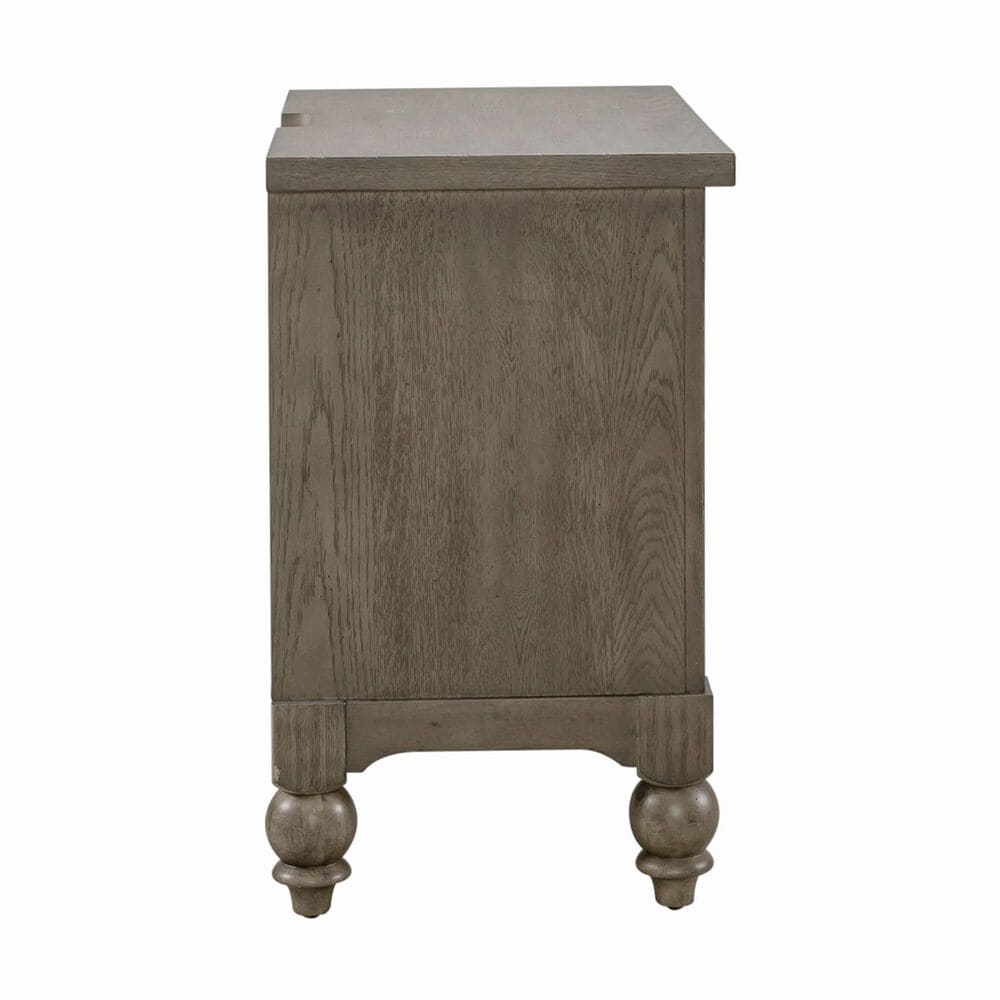 Belle Furnishings Americana Farmhouse 4 Piece Queen Sleigh Bedroom Set in Dusty Taupe and Black, , large