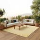 Nourison Positano Southwestern Yellow 7" x 10" Indoor/Outdoor Area Rug, , large