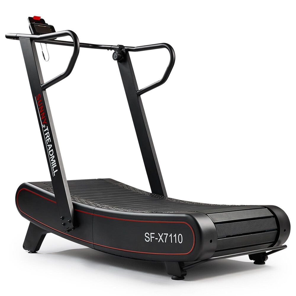 Sunny Health & Fitness Smart Ultra Manual Folding Treadmill in Black and Red, , large