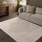 Jaipur Jaida Fantana 6"7" x 9"6" Gray Morn, Humus and Coconut Milk Area Rug, , large