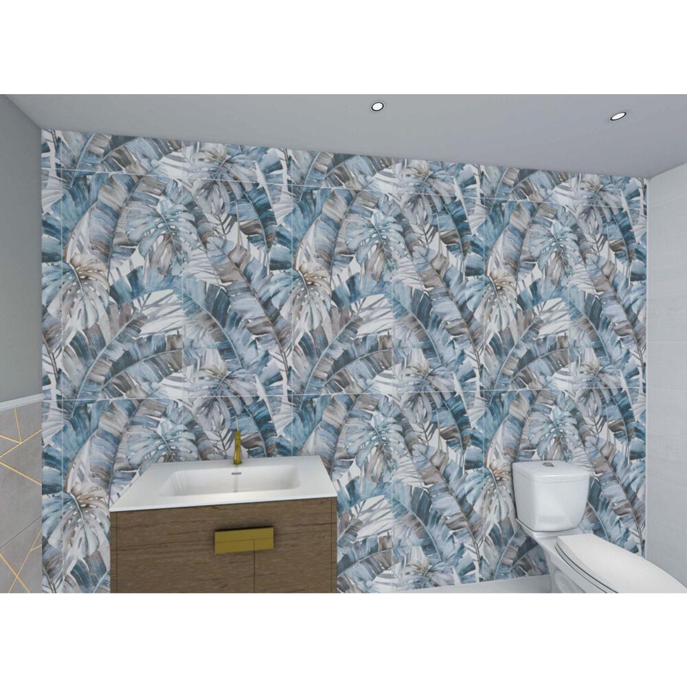Soho Studio Artscape Rain Forest Blue 24" x 48" Porcelain Tile, , large