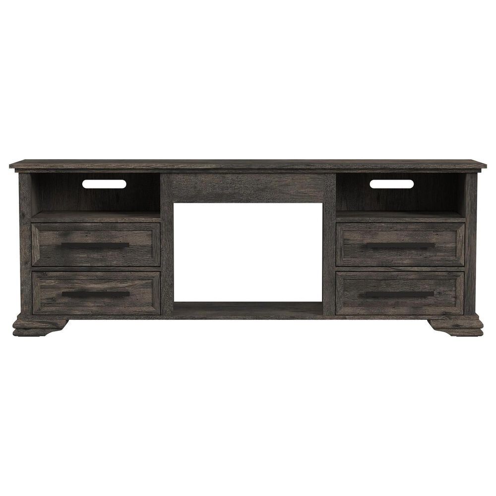 Mayberry Hill Park Ridge 71" TV Console without Fireplace Insert in Charcoal, , large