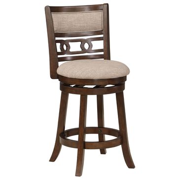 New Heritage Gia 24" Swivel Counter Stool in Cherry, , large