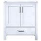 Lexora Home Jacques 30" Single Bathroom Vanity Cabinet Only in White and 28" Mirror, , large