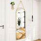 HOMLUX 16" x 48" Arched Door Wall Mirror in Gold, , large