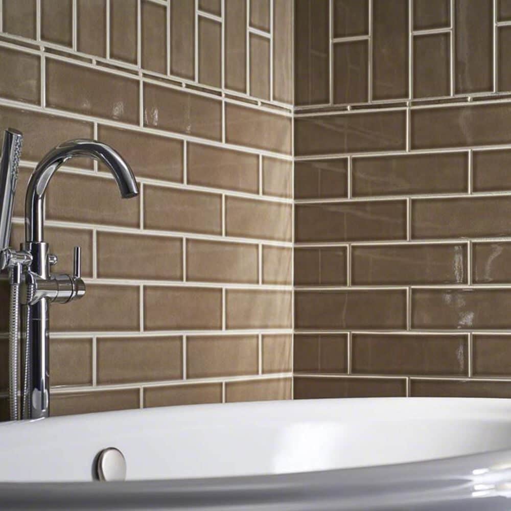 MS International Highland Park Artisan Taupe 4" x 12" Ceramic Tile, , large
