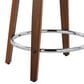 Lumisource Gianna 24" Swivel Counter Stool in Walnut and Chrome (Set of 2), , large