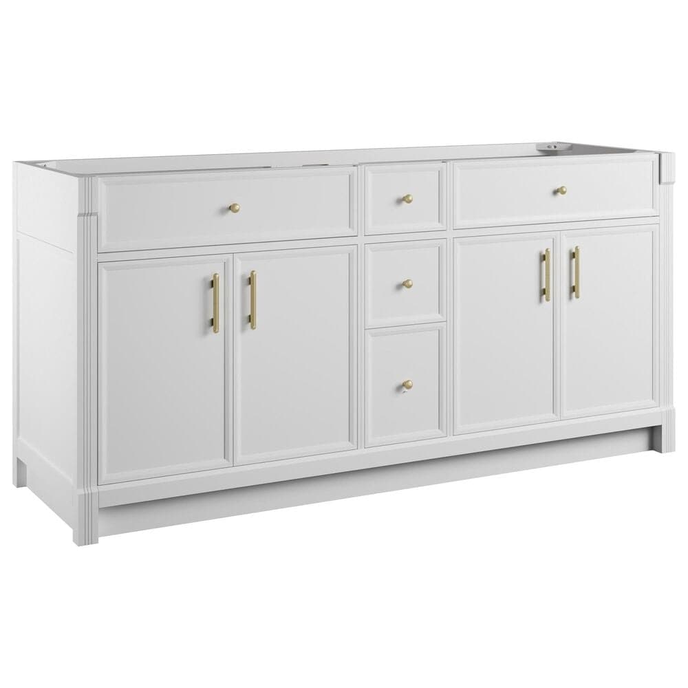 James Martin Bellshire 72" Double Bathroom Vanity Cabinet in Bright White, , large