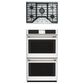 Cafe 2-Piece Kitchen Package with Matte White 30" Smart Built-In Convection Double Wall Oven and Stainless Steel 30" Gas Cooktop, , large