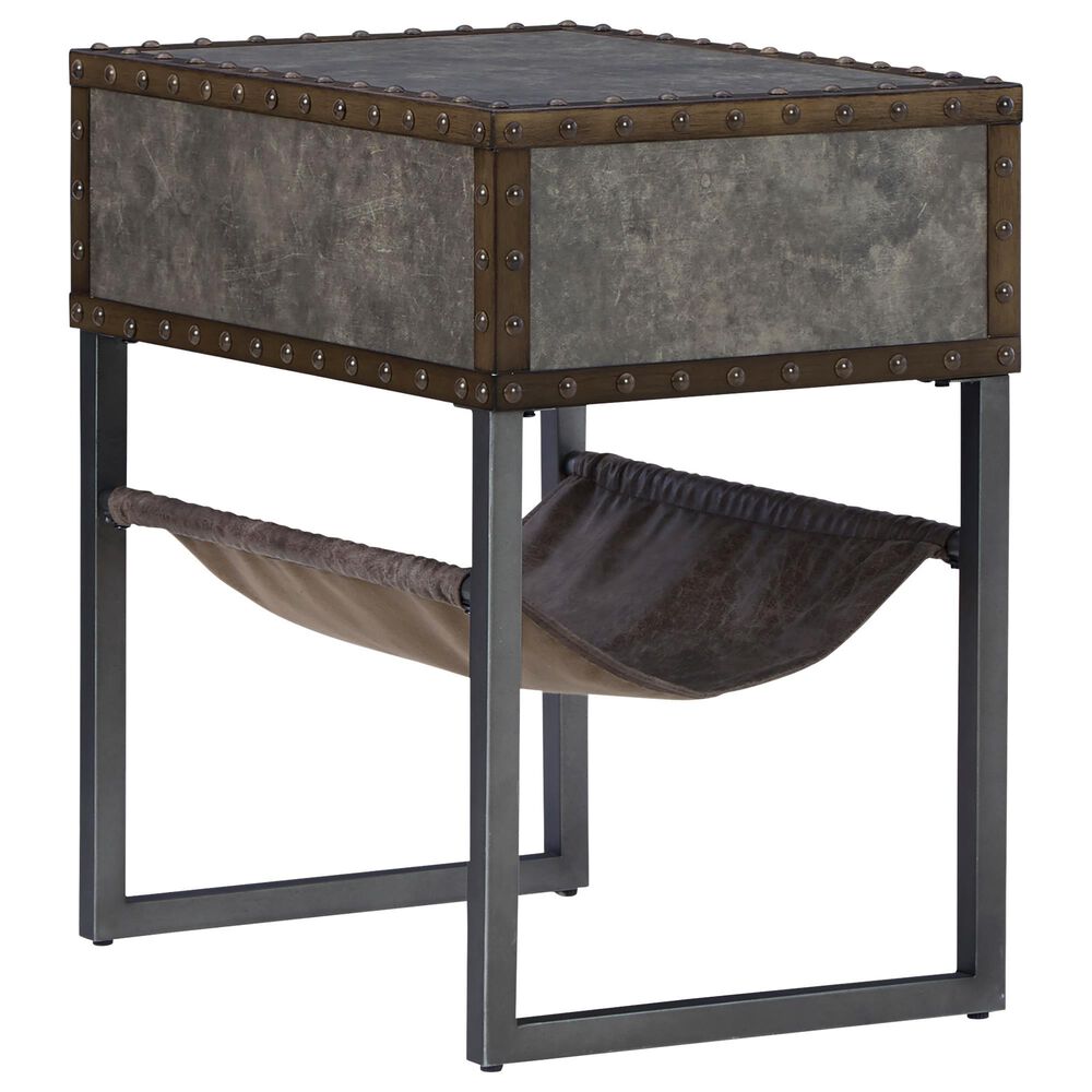 Ashley Derrylin End Table in Bronze and Brown, , large