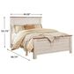 Signature Design by Ashley Willowton 3-Piece Queen Bedroom Set in Whitewash, , large