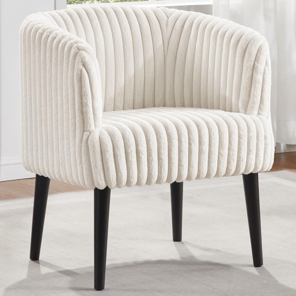 Valor Living Rachel Accent Chair in White, , large