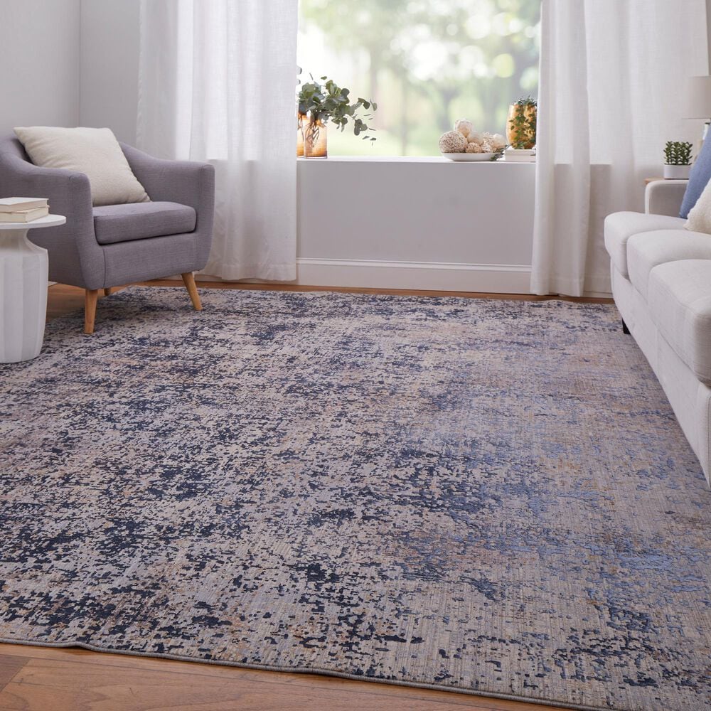 Feizy Pryor 5&#39; x 8&#39; Blue and Multicolor Area Rug, , large