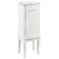Linden Boulevard White 4 Drawer Jewelry Armoire in White, , large
