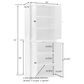 Crosley Furniture Clifton Tall Pantry in Distressed White, , large