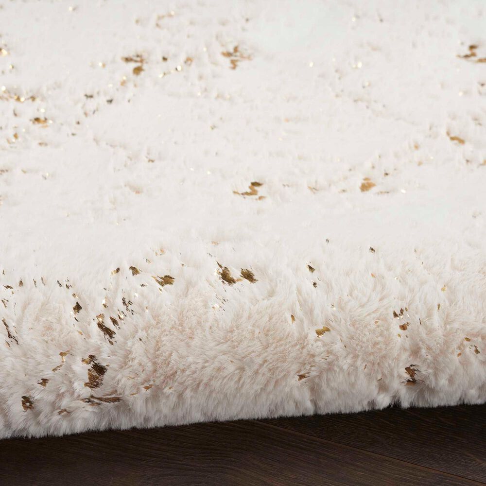 Nourison Cozy Shimmer 5&#39;3&quot; x 7&#39;3&quot; Ivory Area Rug, , large