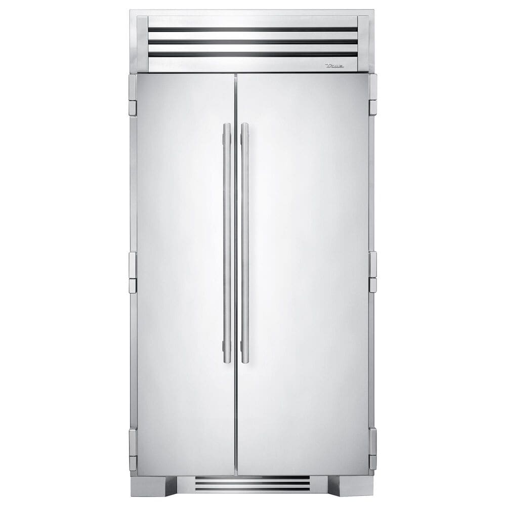 True Residential 24.6 Cu. Ft. Side-by-Side Refrigerator with Solid Door in Stainless Steel, , large