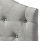 Baxton Studio Myra Twin Upholstered Panel Headboard in Grey, , large