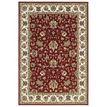 Oriental Weavers Kashan 4929R 3"10" x 5"5" Red Area Rug, , large