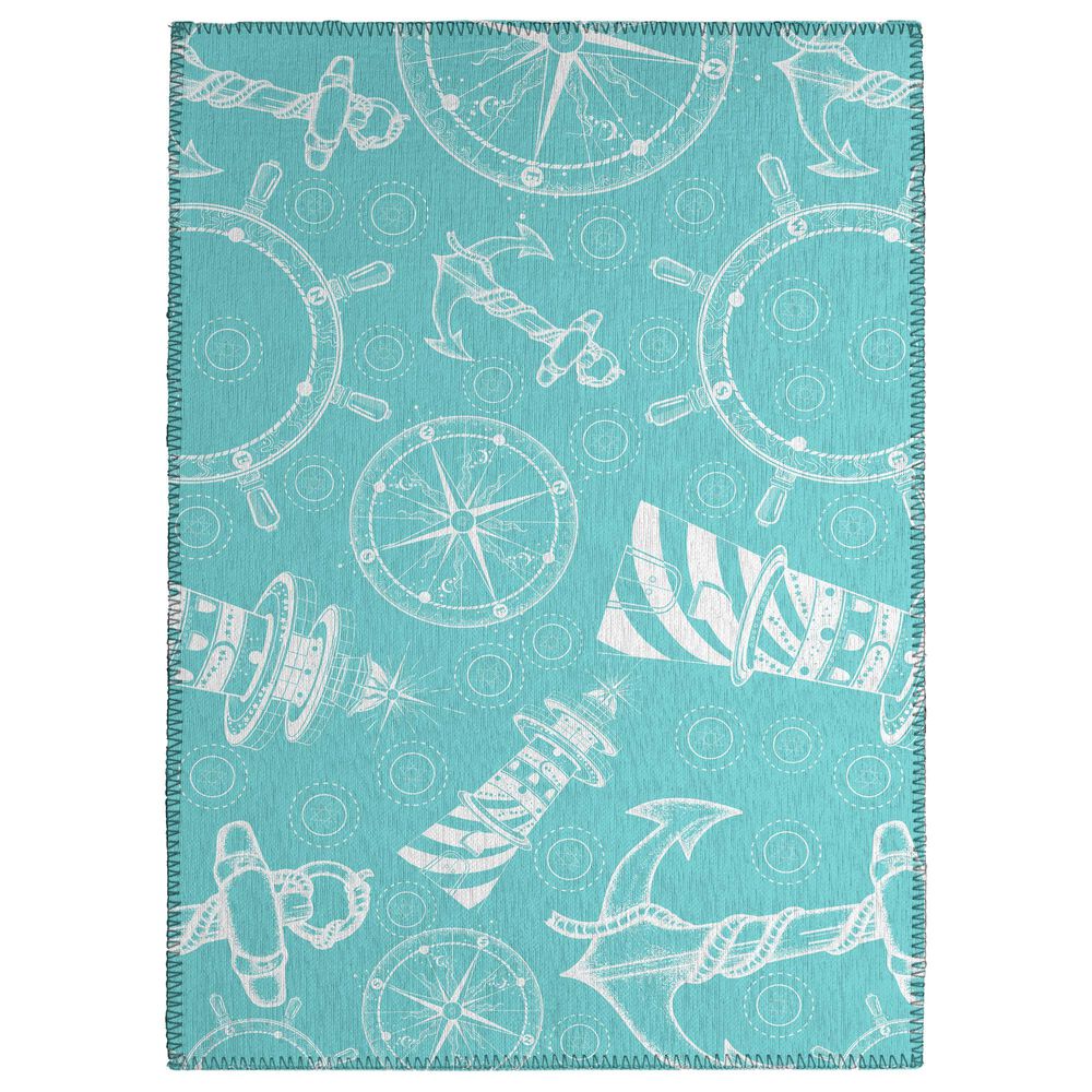 Dalyn Rug Company Harbor HA9 2"6" x 3"10" Ocean Indoor/Outdoor Area Rug, , large