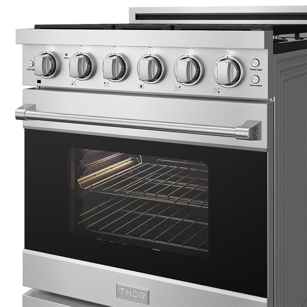 Thor Kitchen Gordon Ramsay Series 30" Professional Liquid Propane Range in Stainless Steel, , large