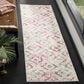 Safavieh Skyler SKY190F 2" x 8" Ivory and Pink Runner, , large