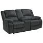 Ashley Draycoll Manual Reclining Sofa and Loveseat Set in Slate, , large