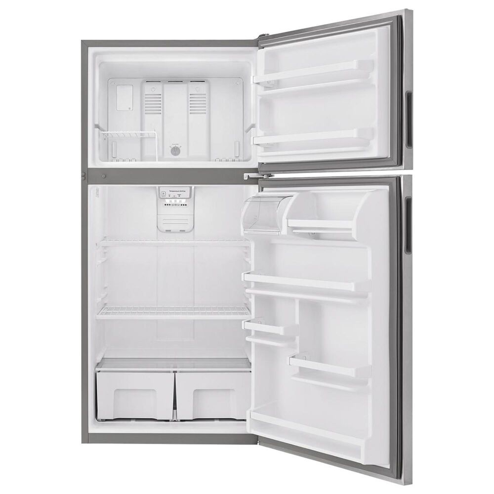 Amana 18 Cu. Ft. Top-Freezer Refrigerator with Electronic Temperature Controls in Stainless Steel, , large