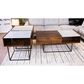 Signature Design by Ashley Rusitori Lift-Top Coffee Table in Black, Light Brown, and White Marble, , large