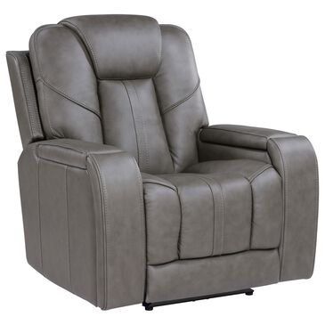 Steve Silver Daniel Triple Power Recliner with Built-in Speakers in Mossy Gray, , large