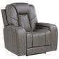 Steve Silver Daniel Triple Power Recliner with Built-in Speakers in Mossy Gray, , large