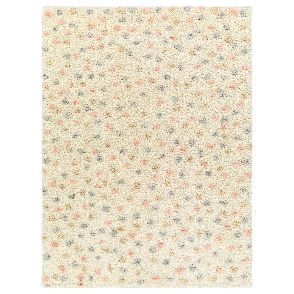 Surya Rodos RDO2348 6"7" x 9" Beige, Light Slate, Mustard, Light Pink Area Rug, , large