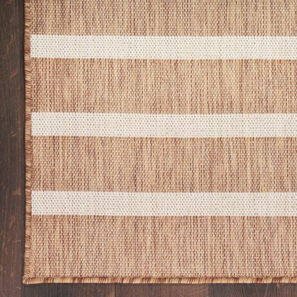 Nourison Positano POS03 Jute and Ivory 8&#39; x 10&#39; Indoor/Outdoor Area Rug, , large