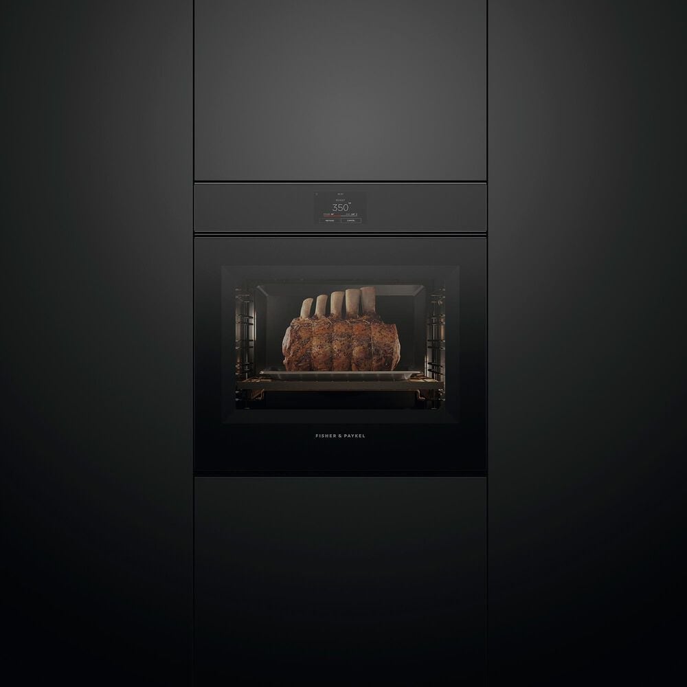 Fisher &amp; Paykel Minimal 24&quot; Single Electric Wall Oven with 16 Functions in Black, , large