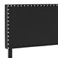 Modway Phoebe Upholstered Vinyl Full Headboard in White, , large