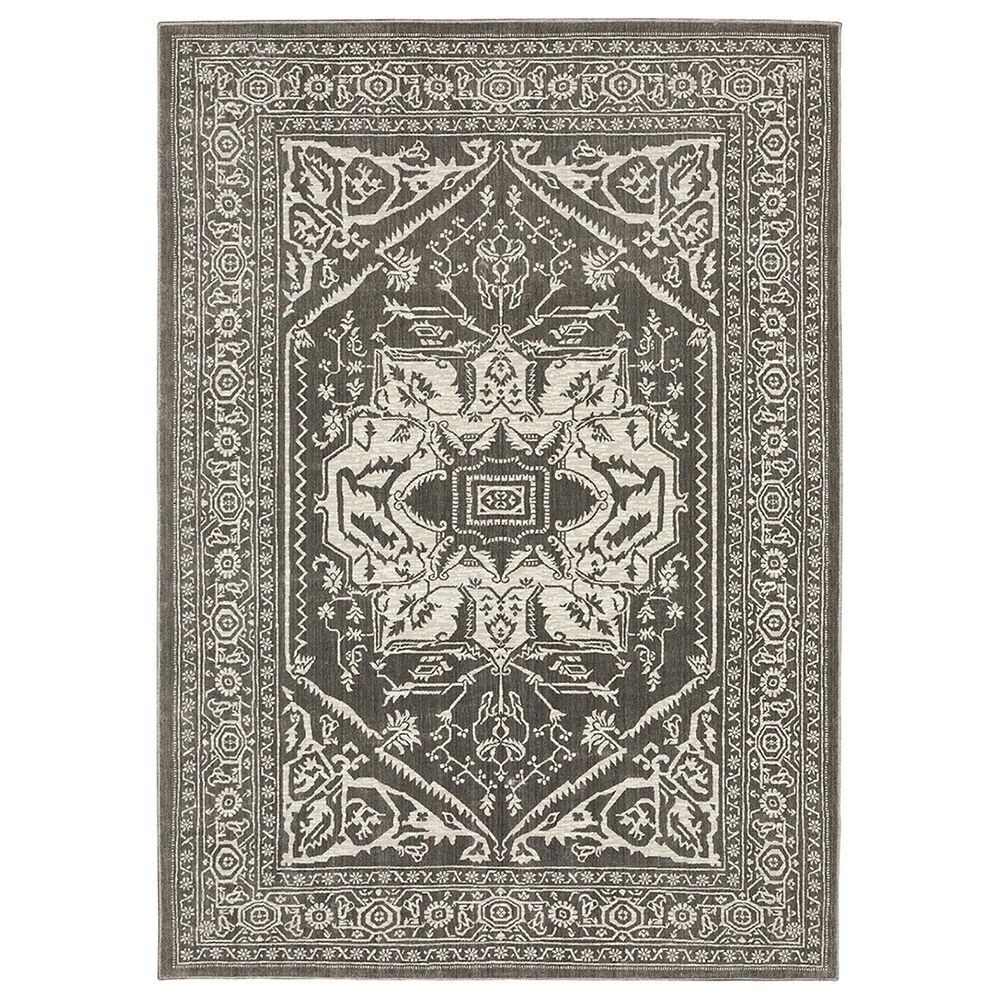 Oriental Weavers Intrigue INT04 9"10" x 12"10" Grey Area Rug, , large