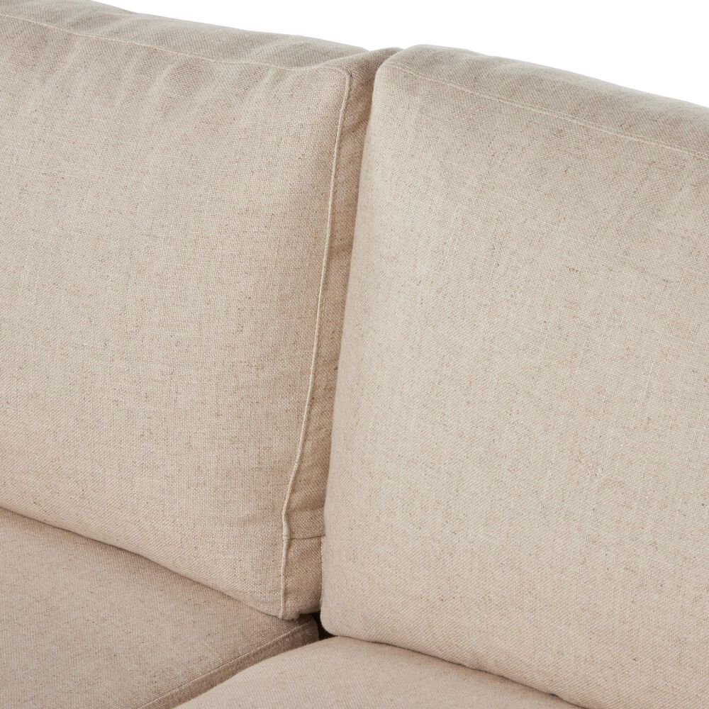 Four Hands Helm Hampton Stationary Slipcover Sofa in Evere Creme, , large