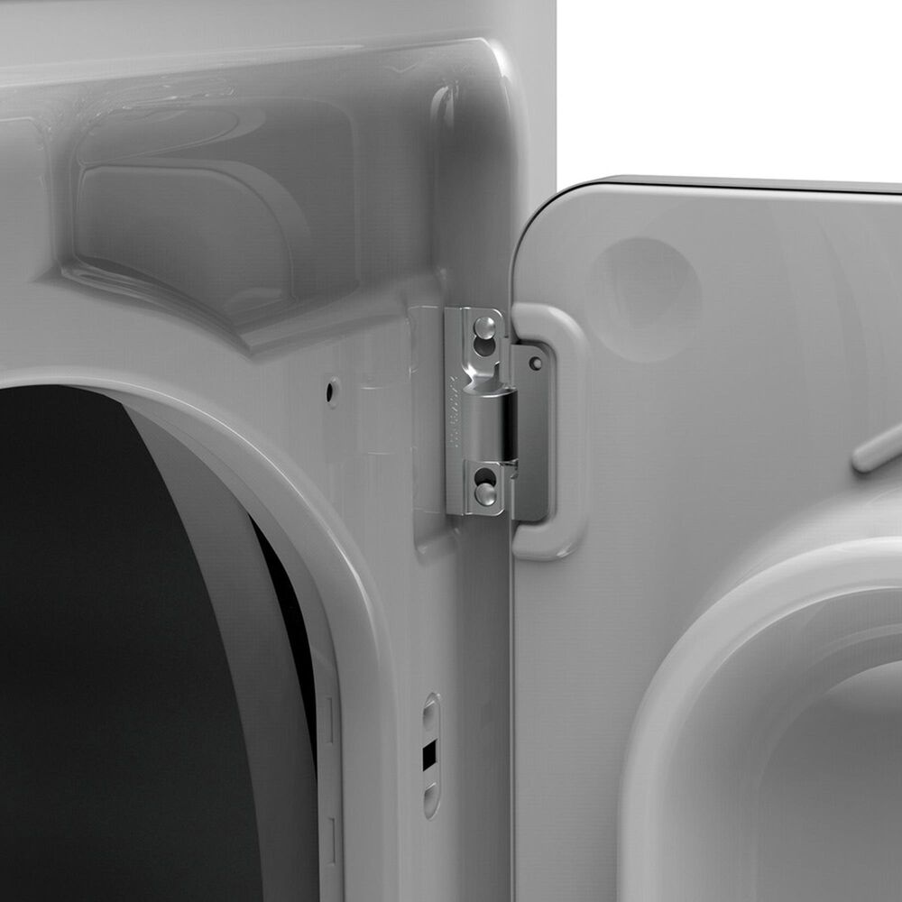 GE Appliances 6.2 Cu. Ft. Gas Dryer in White and Stainless Steel, , large