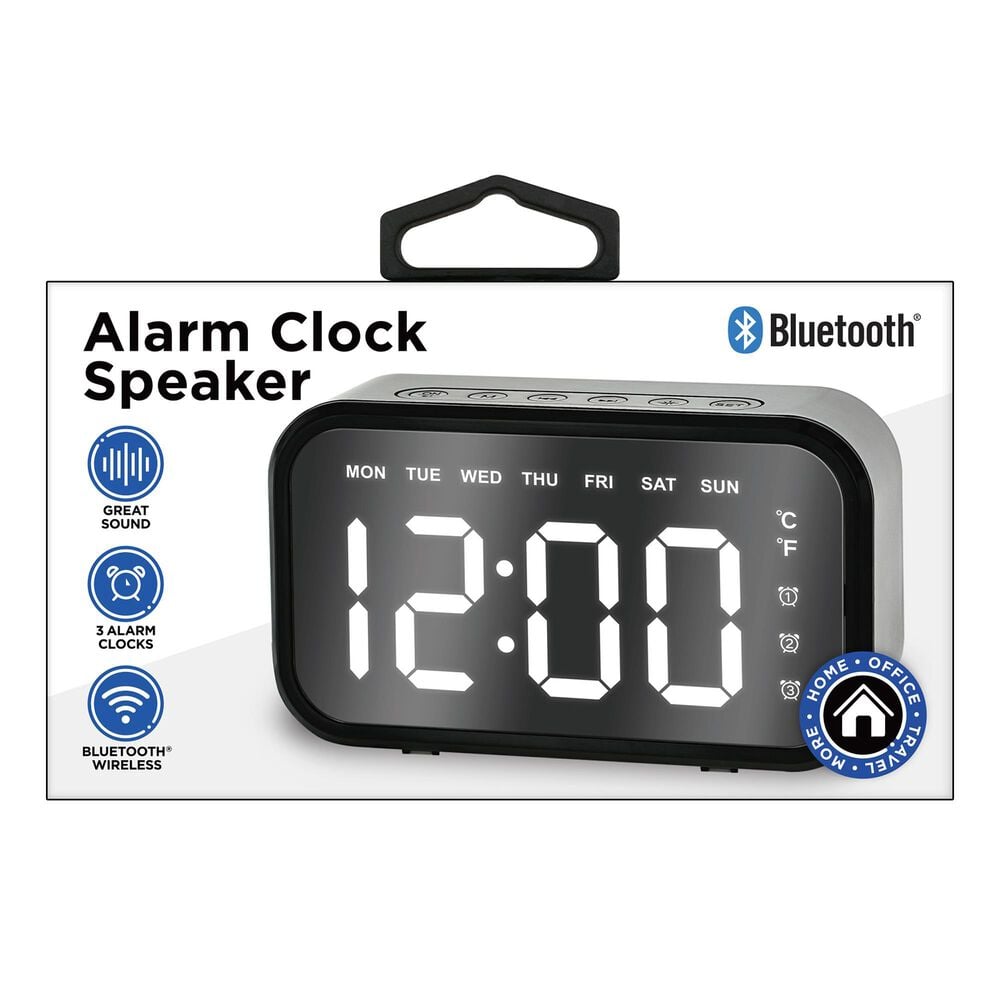 Sentry Alarm Clock Speaker in Black, , large