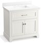 Kohler Charlemont 36" Single Bathroom Vanity in White with 3 cm White Quartz Top and Rectangular Sink, , large