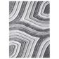 Central Oriental Chicago Kesden 5" x 7"6" Grey and White Area Rug, , large