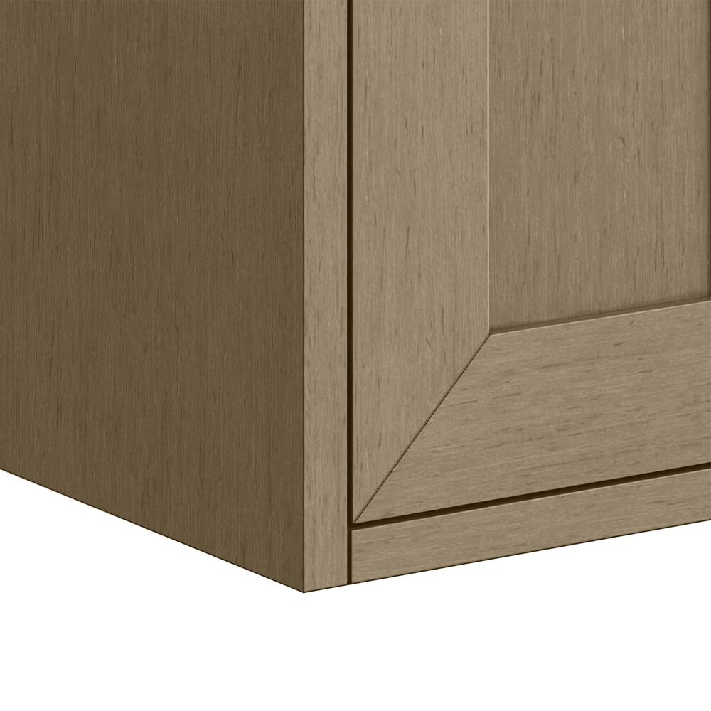 James Martin Vanities Chianti 24" Single Bathroom Vanity in Walnut Whisper and Champagne Brass with 2 cm White Glossy Composite Stone Top and Rectangular Sink, , large