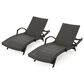 Noble House Salem Patio Chaise Lounge in Multi-Brown (Set of 2), , large