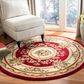 Safavieh Lyndhurst LNH218 8" Round Red and Ivory Area Rug, , large