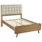 Pacific Landing Robyn Full Upholstered Platform Bed in Cool Biege and Light Ash, , large