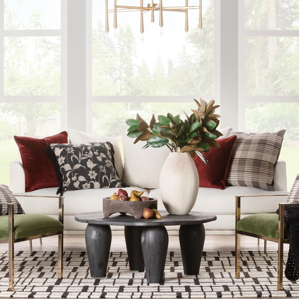 Joybird Aime Sofa in Tussah Snow Velvet and Gold, , large