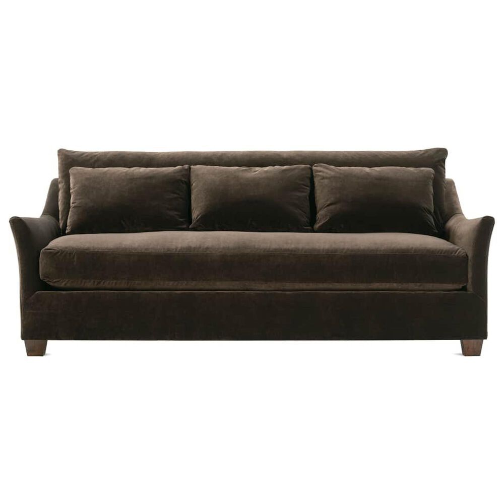 Rowe Furniture Moreau 85" Stationary Sofa with Bark Cushion in Gracious Living, , large