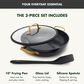 Green Pan Reserve Pro 11" Ceramic Nonstick Everyday Pan with Lid in Black, , large